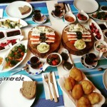 sade bahçe kahvaltı