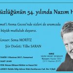 Ölümsüzlüğünün 54. yılında Büyük Şair Nâzım Hikmet