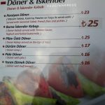 Beyoğlu Münhasır Döner Kebap menü